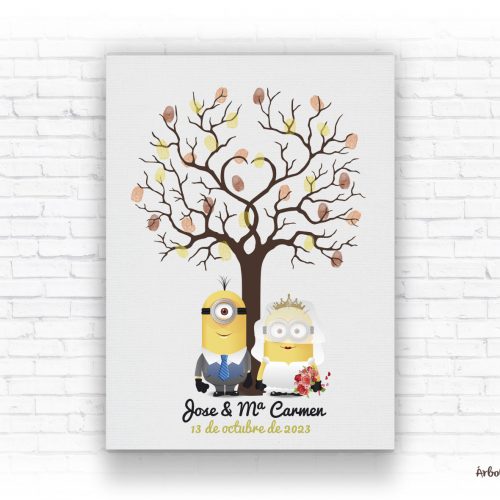 arbol huellas minion