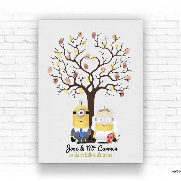 arbol huellas minion